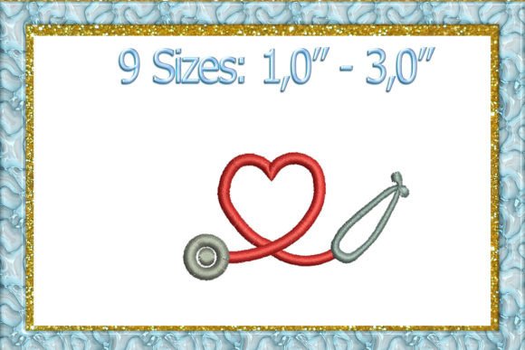 Mini Stethoscope Embroidery